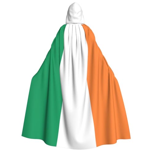 dkkuvt Umhang mit irischer Flagge, Halloween, Eleganz, mit Kapuze, Uni, Umhang für Cosplay, Karneval, Partys, Kostüme dkkuvt Umhang mit irischer Flagge, Halloween, Eleganz, mit Kapuze, Uni, Umhang für Cosplay, Karneval, Partys, Kostüme von dkkuvt