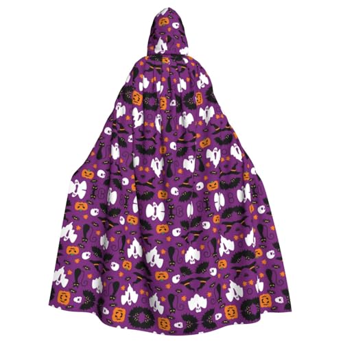 dkkuvt Violetter Halloween-Horror-Druck, Erwachsenen-Halloween-Umhang, dramatisches Kostüm-Accessoire für Männer und Frauen, für Maskeraden dkkuvt Violetter Halloween-Horror-Druck, Erwachsenen-Halloween-Umhang, dramatisches Kostüm-Accessoire für Männer und Frauen, für Maskeraden von dkkuvt