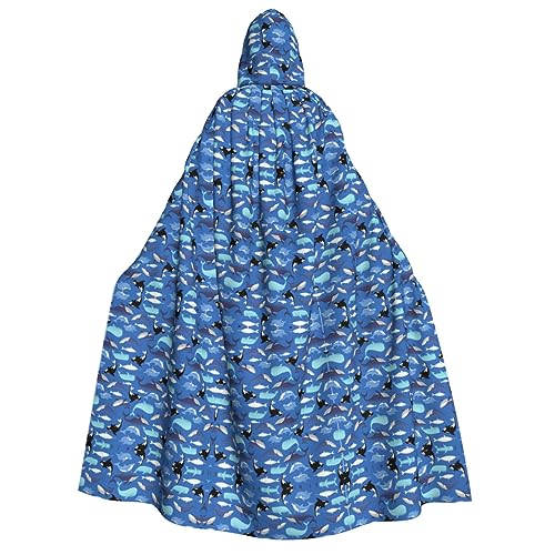 dkkuvt Walmuster-Druck, geeignet für Männer und Frauen, Halloween-Kostüm, Kapuzenumhang, Umhang für Erwachsene, Umhang dkkuvt Walmuster-Druck, geeignet für Männer und Frauen, Halloween-Kostüm, Kapuzenumhang, Umhang für Erwachsene, Umhang von dkkuvt