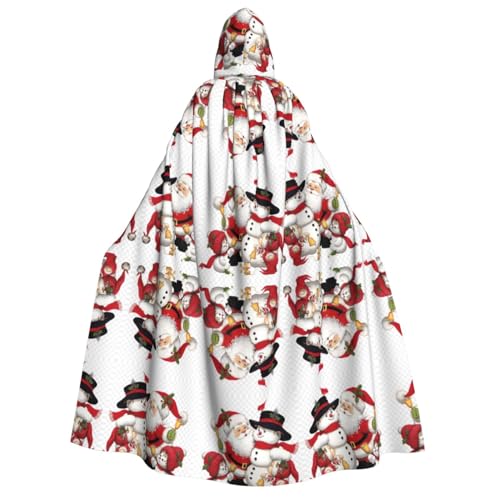 dkkuvt Weihnachtsmann Druck Halloween Elegance Kapuzenumhang Uni Umhang für Cosplay Karneval Partys Kostüme dkkuvt Weihnachtsmann Druck Halloween Elegance Kapuzenumhang Uni Umhang für Cosplay Karneval Partys Kostüme von dkkuvt