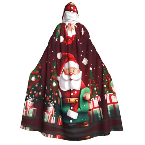 dkkuvt Weihnachtsmann-Geschenkdruck, geeignet für Männer und Frauen, Halloween-Kostüm, Kapuzenumhang, Umhang für Erwachsene, Umhang dkkuvt Weihnachtsmann-Geschenkdruck, geeignet für Männer und Frauen, Halloween-Kostüm, Kapuzenumhang, Umhang für Erwachsene, Umhang von dkkuvt