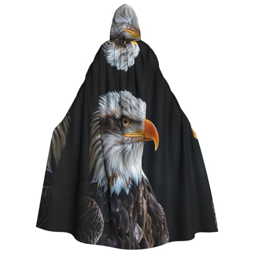 dkkuvt Weißkopfseeadler-Druck, geeignet für Männer und Frauen, Halloween-Kostüm, Kapuzenumhang, Umhang für Erwachsene, Umhang dkkuvt Weißkopfseeadler-Druck, geeignet für Männer und Frauen, Halloween-Kostüm, Kapuzenumhang, Umhang für Erwachsene, Umhang von dkkuvt