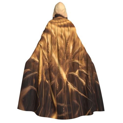 dkkuvt Weizenfelddruck, Halloween, Eleganz, Kapuzenumhang, Uni, Umhang für Cosplay, Karneval, Partys, Kostüme von dkkuvt