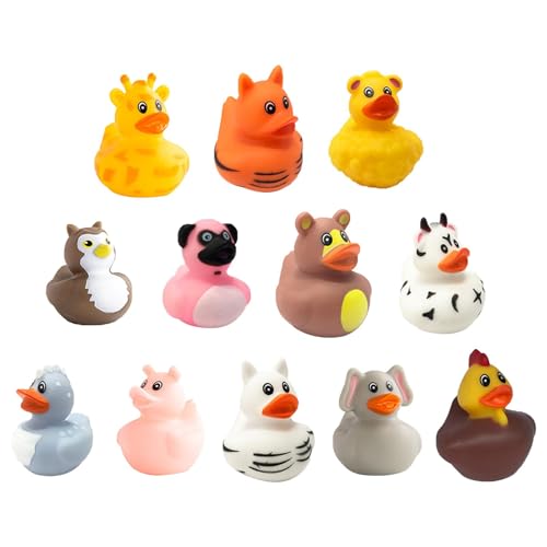 Schwimmendes Enten-Badespielzeug, praktische Badeenten aus Gummi, Enten-Badespielzeug, Entenspielzeug für Kinder, Cartoon-Badewannenspielzeug – Jou Schwimmendes Enten-Badespielzeug, praktische Badeenten aus Gummi, Enten-Badespielzeug, Entenspielzeug für Kinder, Cartoon-Badewannenspielzeug – Jou von dmqdu