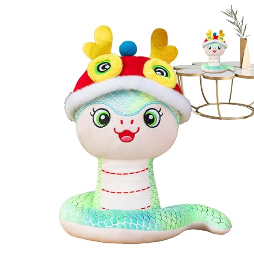 dmqdu Plüschtier Mondschlange, Plüschspielzeug Chinesische Neujahrsschlange, Dekoration des Frühlingsfestes, Maskottchen für das chinesische Neujahr, Plüsch, Tischdekoration dmqdu Plüschtier Mondschlange, Plüschspielzeug Chinesische Neujahrsschlange, Dekoration des Frühlingsfestes, Maskottchen für das chinesische Neujahr, Plüsch, Tischdekoration von dmqdu