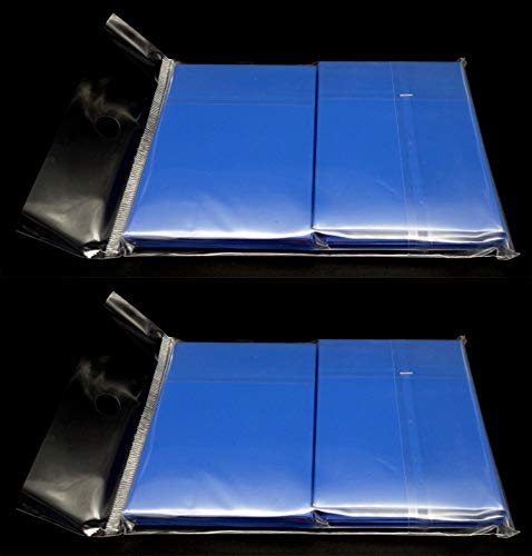 docsmagic.de 2 x 100 Double Mat Blue Card Sleeves Standard Size 66 x 91 - Blau - Kartenhüllen - PKM MTG von docsmagic.de