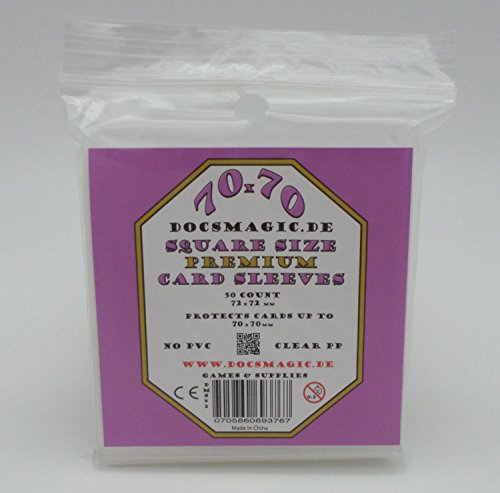docsmagic.de 50 Premium Small Square Board Game Sleeves - 70 x 70-72 x 72 docsmagic.de 50 Premium Small Square Board Game Sleeves - 70 x 70-72 x 72 von docsmagic.de
