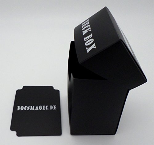 docsmagic.de Deck Box Black + Card Divider - Kartenbox Schwarz - PKM - YGO - MTG von docsmagic.de