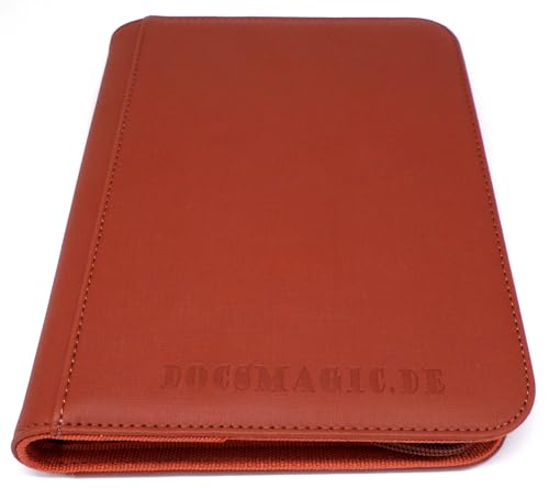 docsmagic.de Premium Pro-Player 4-Pocket Zip-Album Copper - 160 Card Binder - MTG - PKM - YGO - Reissverschluss Kupfer von docsmagic.de