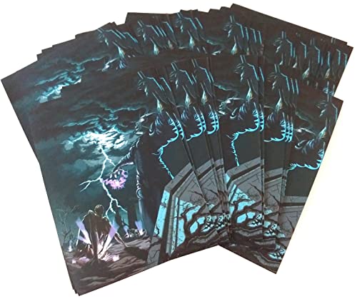 docsmagic.de 100 Art Card Sleeves Zombies Theme - 66 x 91 mm Standard Size MTG PKM von docsmagic.de