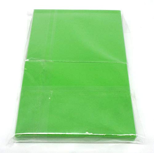docsmagic.de 100 Double Mat Light Green Card Sleeves Standard Size 66 x 91 - Hellgrün - Kartenhüllen - PKM MTG von docsmagic.de