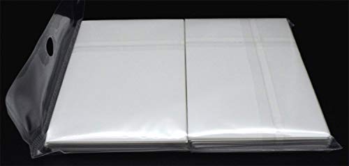 docsmagic.de 100 Double Mat White Card Sleeves Standard Size 66 x 91 - Weiss - Kartenhüllen - PKM MTG von docsmagic.de