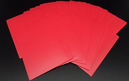 docsmagic.de 100 Mat Red Card Sleeves Standard Size 66 x 91 - Rot - Kartenhüllen - PKM - MTG von docsmagic.de