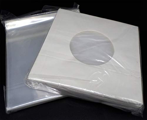 docsmagic.de 100 Polylined Paper Inner Sleeves + Premium Resealable Outer Bags for 12" 33rpm Vinyl Records 3 Mil - Schallplatten Hüllen von docsmagic.de