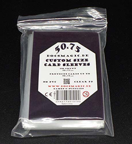docsmagic.de 100 Sails of Glory Card Sleeves - 50 x 75 mm - Kartenhüllen 52 x 77 mm von docsmagic.de