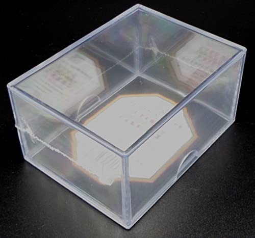 docsmagic.de 2-Piece Card Box 100-Count Slide - Clear Acrylic Deck Storage - Kartenbox Durchsichtig von docsmagic.de