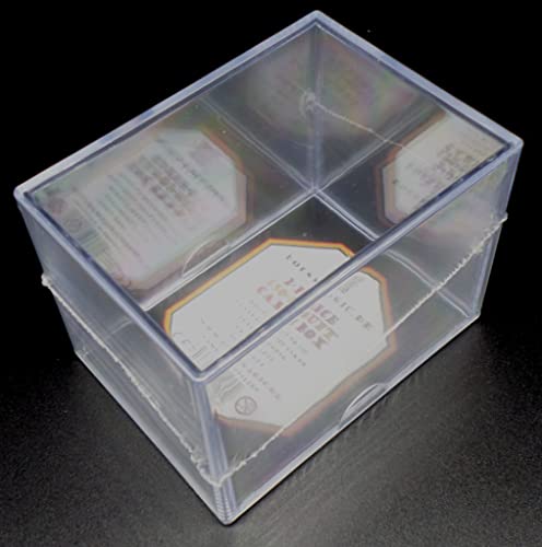 docsmagic.de 2-Piece Card Box 150-Count Slide - Clear Acrylic Deck Storage - Kartenbox Durchsichtig von docsmagic.de
