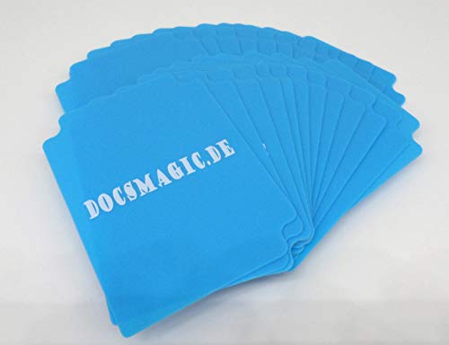 docsmagic.de 25 Trading Card Deck Divider Light Blue - Kartentrenner Hellblau - MTG PKM YGO von docsmagic.de