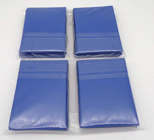 docsmagic.de 4 x 60 Double Mat Blue Card Sleeves Small Size 62 x 89 - Blau - Mini Kartenhüllen - YGO von docsmagic.de
