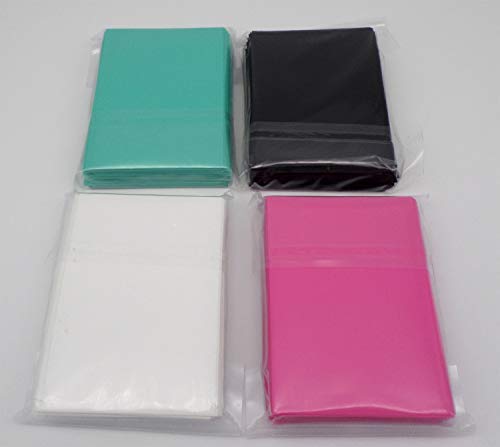 docsmagic.de 4 x 60 Mat Card Sleeves Small Size 62 x 89 - Black White Mint Pink - YGO CFV - Mini Kartenhüllen von docsmagic.de