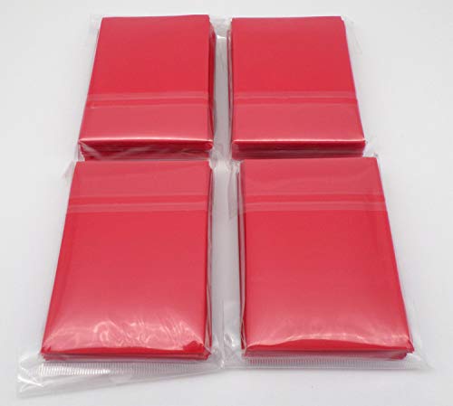 docsmagic.de 4 x 60 Mat Red Card Sleeves Small Size 62 x 89 - YGO CFV - Mini Kartenhüllen Rot von docsmagic.de