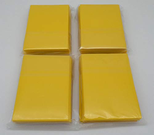 docsmagic.de 4 x 60 Mat Yellow Card Sleeves Small Size 62 x 89 - YGO CFV - Mini Kartenhüllen Gelb von docsmagic.de