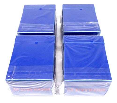 docsmagic.de 4 x Deck Box Full Blue + Card Divider - Kartenbox Blau - PKM YGO MTG von docsmagic.de