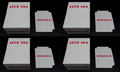 docsmagic.de 4 x Deck Box White + Card Divider - Kartenbox Weiss - PKM - YGO - MTG docsmagic.de 4 x Deck Box White + Card Divider - Kartenbox Weiss - PKM - YGO - MTG von docsmagic.de