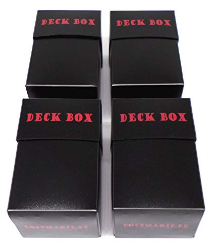 docsmagic.de 4 x Mini Euro/US Board Game Card Deck Box - Kartenbox von docsmagic.de