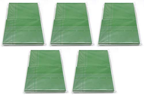 docsmagic.de 5 x 100 Double Mat Green Card Sleeves Standard Size 66 x 91 - Grün - Kartenhüllen - PKM MTG von docsmagic.de