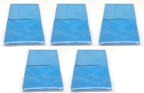 docsmagic.de 5 x 100 Double Mat Light Blue Card Sleeves Standard Size 66 x 91 - Hellblau - Kartenhüllen - PKM MTG von docsmagic.de