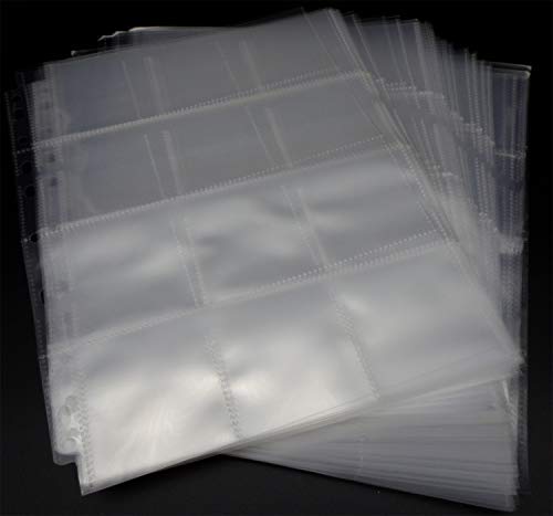 docsmagic.de 50 12-Pocket Pages - Sticker - Square Cards - 11-Hole - Ordnerseiten von docsmagic.de