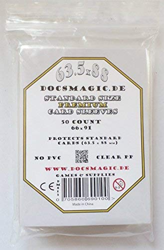 docsmagic.de 50 Premium Board Card Game Sleeves Clear - 63,5 x 88 Standard - 66 x 91 docsmagic.de 50 Premium Board Card Game Sleeves Clear - 63,5 x 88 Standard - 66 x 91 von docsmagic.de
