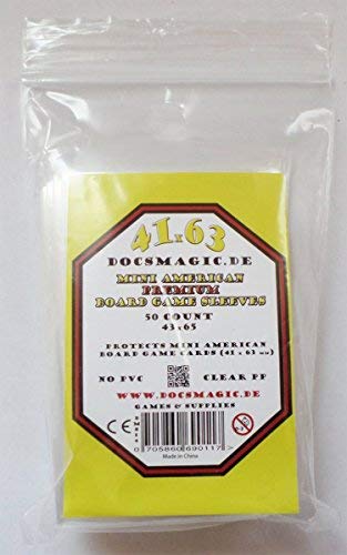 docsmagic.de 50 Premium Mini American Board Game Sleeves - 41 x 63 - Small US - 43 x 65 docsmagic.de 50 Premium Mini American Board Game Sleeves - 41 x 63 - Small US - 43 x 65 von docsmagic.de