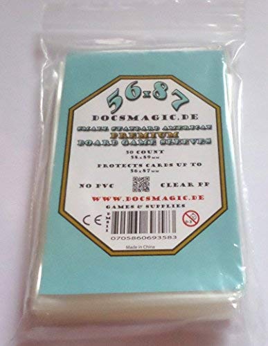 docsmagic.de 50 Premium Small Standard American Board Game Sleeves - 56 x 87 - US - 58 x 89 - Brettspielhüllen docsmagic.de 50 Premium Small Standard American Board Game Sleeves - 56 x 87 - US - 58 x 89 - Brettspielhüllen von docsmagic.de