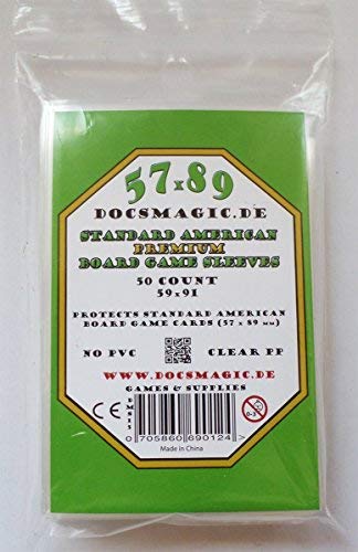 docsmagic.de 50 Premium Standard American Board Game Sleeves - 57 x 89 - US - 59 x 91 docsmagic.de 50 Premium Standard American Board Game Sleeves - 57 x 89 - US - 59 x 91 von docsmagic.de