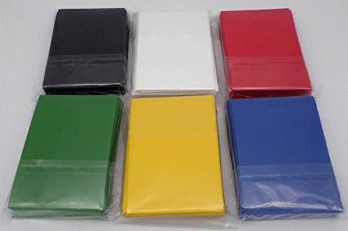 docsmagic.de 6 x 60 Double Mat Card Sleeves Small Size 62 x 89 - Black Blue Green Red White Yellow - YGO - Mini Kartenhüllen von docsmagic.de
