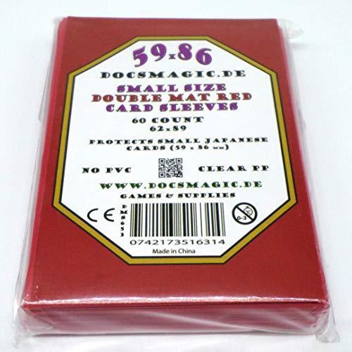 docsmagic.de 60 Double Mat Red Card Sleeves Small Size 62 x 89 - Rot - Mini Kartenhüllen - YGO docsmagic.de 60 Double Mat Red Card Sleeves Small Size 62 x 89 - Rot - Mini Kartenhüllen - YGO von docsmagic.de