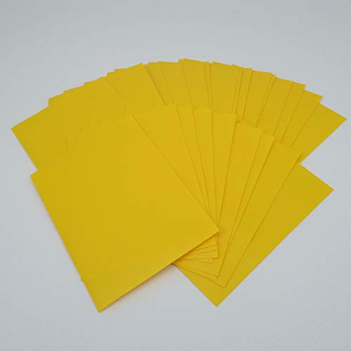 docsmagic.de 60 Mat Yellow Card Sleeves Small Size 62 x 89 - YGO CFV - Mini Kartenhüllen Gelb von docsmagic.de