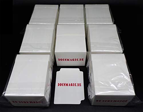 docsmagic.de 8 x Deck Box Full White + Card Divider - Kartenbox Weiss - PKM YGO MTG von docsmagic.de
