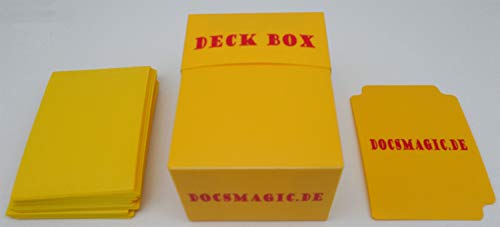 docsmagic.de Deck Box + 60 Mat Yellow Sleeves Small Size - Mini Kartenbox & Kartenhüllen Gelb - YGO docsmagic.de Deck Box + 60 Mat Yellow Sleeves Small Size - Mini Kartenbox & Kartenhüllen Gelb - YGO von docsmagic.de