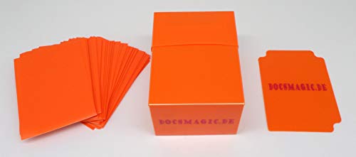 docsmagic.de Deck Box Full + 100 Double Mat Orange Sleeves Standard - Kartenbox & Kartenhüllen - PKM MTG von docsmagic.de