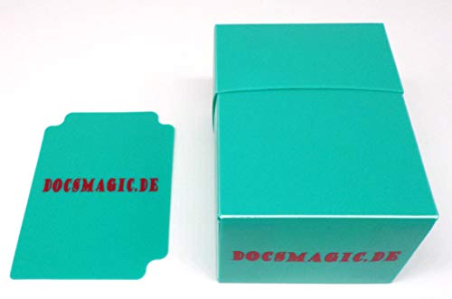 docsmagic.de Deck Box Full Mint + Card Divider - Kartenbox Aqua - PKM YGO MTG von docsmagic.de