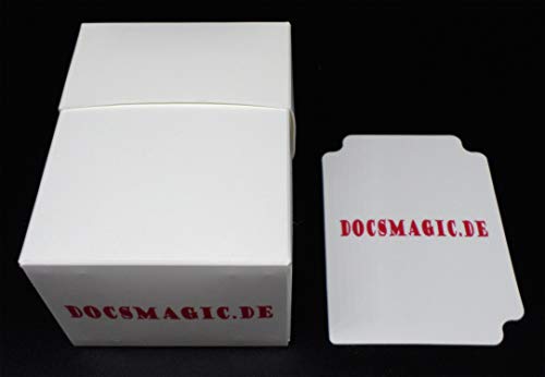 docsmagic.de Deck Box Full White + Card Divider - Kartenbox Weiss - PKM YGO MTG von docsmagic.de