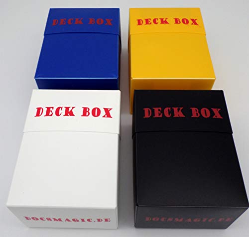 docsmagic.de Deck Box Mix - Black, White, Blue, Yellow - 4 Count - PKM - YGO - MTG docsmagic.de Deck Box Mix - Black, White, Blue, Yellow - 4 Count - PKM - YGO - MTG von docsmagic.de
