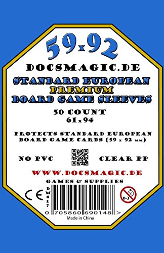 docsmagic.de Lorenzo il Magnifico Premium Sleeves Bundle - 59 x 92 Euro-Standard & 44 x 68 Euro-Mini - 150 Hüllen von docsmagic.de