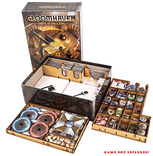 docsmagic.de Organizer Insert for Gloomhaven: Jaws of The Lion Box - Einsatz von docsmagic.de