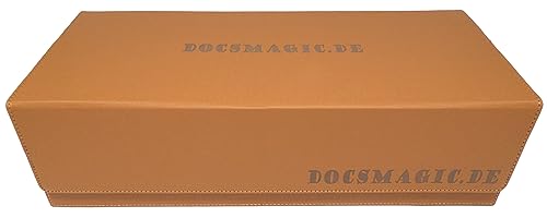 docsmagic.de Premium 2-Row Trading Card Storage Box Gold + Trays & Divider - MTG PKM YGO - Aufbewahrungsbox von docsmagic.de