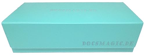 docsmagic.de Premium 2-Row Trading Card Storage Box Mint + Trays & Divider - MTG PKM YGO - Aufbewahrungsbox Aqua von docsmagic.de