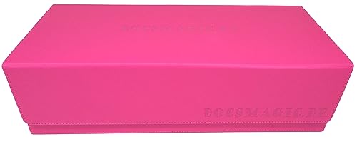 docsmagic.de Premium 2-Row Trading Card Storage Box Pink + Trays & Divider - MTG PKM YGO - Aufbewahrungsbox Rosa von docsmagic.de